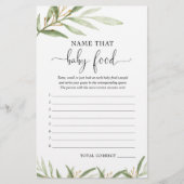 Naam dat baby baby shower groenery gold (Voorkant)