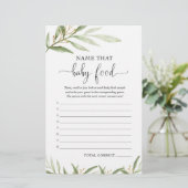 Naam dat baby baby shower groenery gold (Staand voorkant)