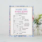 Naam dat Baby Song [Floral Waterverven] Briefhoofd (Staand voorkant)