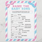 Naam dat Baby Song [Geslacht Verrassingsgebied] Briefhoofd (Voorkant)