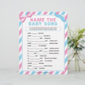 Naam dat Baby Song [Geslacht Verrassingsgebied] Briefhoofd (Staand voorkant)