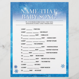 Naam dat Baby Song [Snowy Blue] Briefhoofd