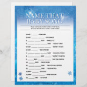 Naam dat Baby Song [Snowy Blue] Briefhoofd (Voorkant / Achterkant)