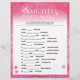 Naam dat Baby Song [Snowy Pink] Briefhoofd