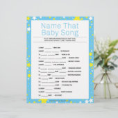 Naam dat Baby Song [Sterrennacht Blue] Briefhoofd (Staand voorkant)