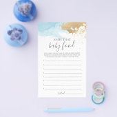 Naam Dat Babyvoedsel Baby Shower Spel Flyer (Enkel)