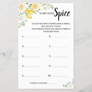 Naam dat de Kaart van het Spice Lemon&Rozen Bridal