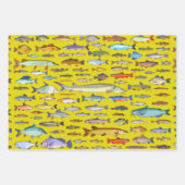 Naam dat Fish Sports Fisherman Gift Vist Inpakpapier Vel (Voorkant)