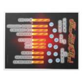 Naam dat het Notitieblok van de Waarde van de Plaa (Voorkant)