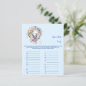 Naam dat nummer Baby shower Game (Staand voorkant)