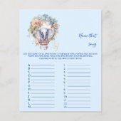 Naam dat nummer Baby shower Game (Voorkant)