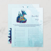 Naam dat nummer Baby shower Game (Voorkant / Achterkant)