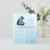 Naam dat nummer Baby shower Game (Staand voorkant)