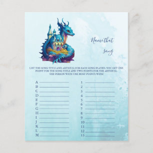 Naam dat nummer Baby shower Game