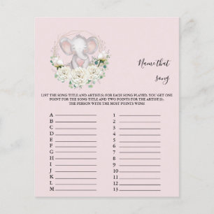 Naam dat nummer Baby shower Game