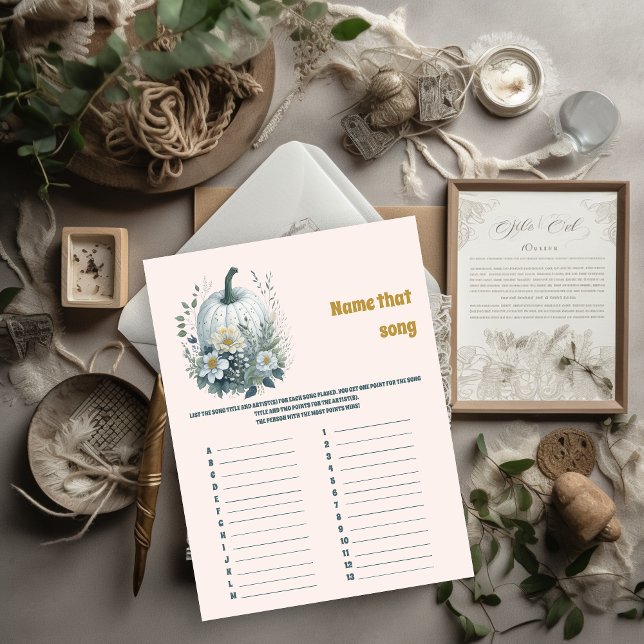 Naam dat nummer Baby shower Game (Creator heeft geüpload)