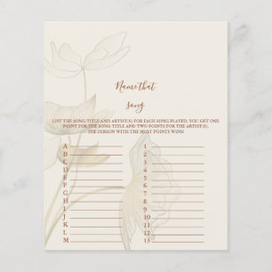 Naam dat nummer Baby shower Game