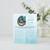 Naam dat nummer Baby shower Game (Staand voorkant)