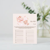 Naam dat nummer Baby shower Game (Staand voorkant)