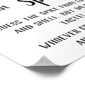 Naam dat Spice Flowers - Teken Poster (Hoek)