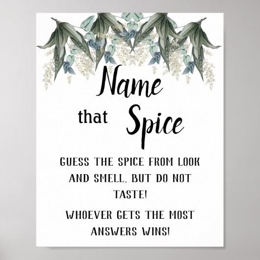 Naam dat Spice Flowers - Teken Poster (Voorkant)
