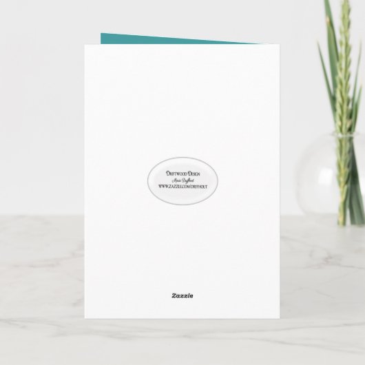 Naam Day Bunny Eating A Cone Kaart (Achterkant)