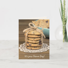 Naam Day Chocolate Chip Cookies Kaart