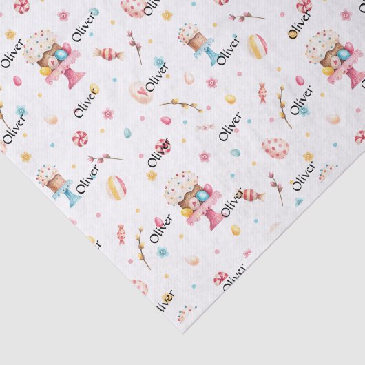  Naam, decoratieve eieren snoep lente-Pasen patroo Tissuepapier (Detail)