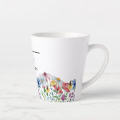 Naam Definitie Land Rustige Wilde bloem Grens Latte Mok (Rechts)