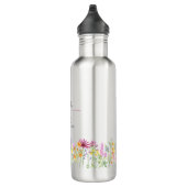 Naam Definitie met Delicate Wildflower Border Waterfles (Rechts)