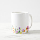 Naam Definitie met Feminine Wildflower Border Koffiemok (Voorkant rechts)