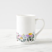 Naam Definitie met Zoete Wilde-bloemband Porselein Kop (Rechts)