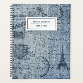  naam denim Eiffel Tower Planner
