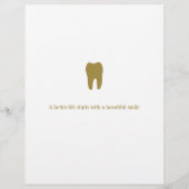 Naam Dentist | Gold Info Flyer (Achterkant)