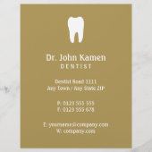 Naam Dentist | Gold Info Flyer (Voorkant)