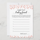 Naam Die Baby Food Baby shower party Kaart (Voorkant)