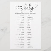 Naam die Baby Matching Paper Game Kaart (Voorkant)