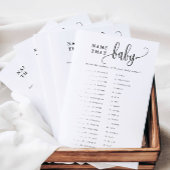 Naam die Baby Matching Paper Game Kaart