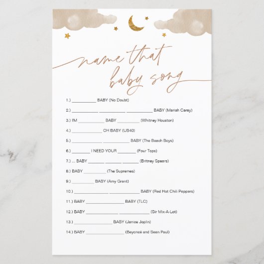 Naam die Baby Song Game Twinkle Little Star (Voorkant)