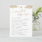 Naam die Baby Song Game Twinkle Little Star Kaart (Staand voorkant)