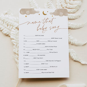 Naam die Baby Song Game Twinkle Little Star Kaart