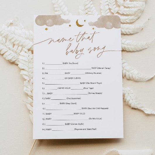 Naam die Baby Song Game Twinkle Little Star Kaart