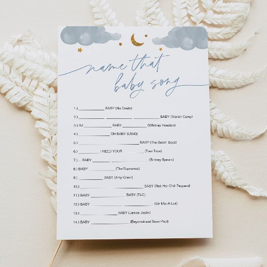 Naam die Baby Song Game Twinkle Little Star Kaart