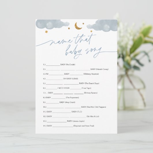 Naam die Baby Song Game Twinkle Little Star Kaart (Staand voorkant)