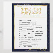 Naam die Baby Song [Golden Blue] Briefhoofd (Voorkant / Achterkant)