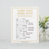 Naam die Baby Song [Golden Sparkles] Briefhoofd (Staand voorkant)