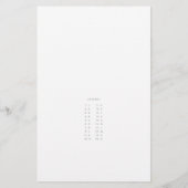 Naam die de Baby minimalistische Kaart van het Spe (Achterkant)