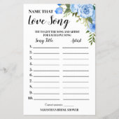 Naam die de Kaart van het Blauwe Spel van het Lief (Voorkant)