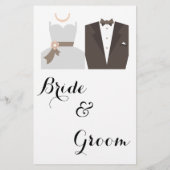 Naam die Specerij Bruid & Bruidegom Spelkaart Flyer (Achterkant)