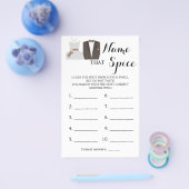 Naam die Specerij Bruid & Bruidegom Spelkaart Flyer (Enkel)